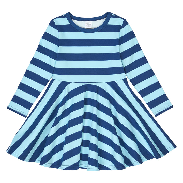 STRIPE sweat swing kjole