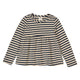 STRIPE bluse med peplum