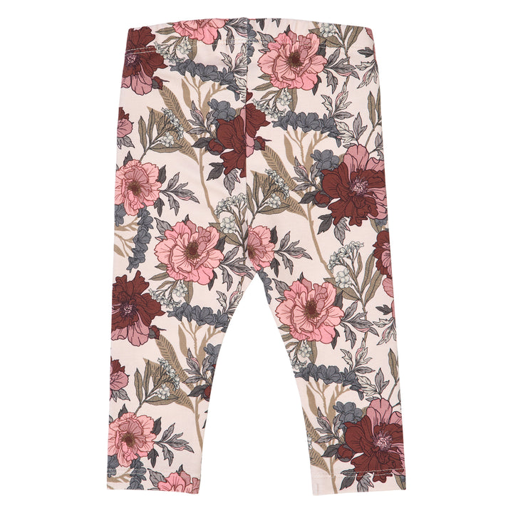 BLISS leggings med blomsterprint