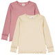 COZY ME RIB deco bluse 2-pak