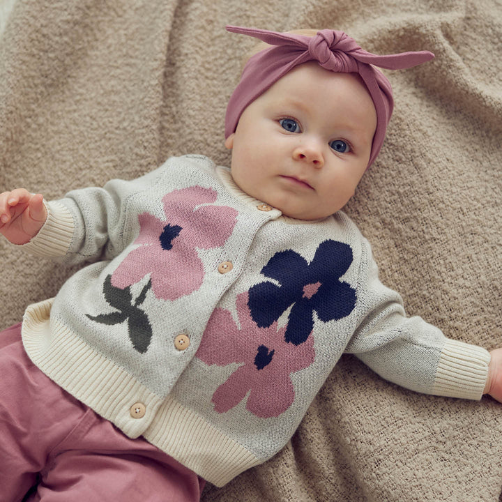ZINNA blomster strik cardigan