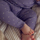 DOT rib leggings med flæser