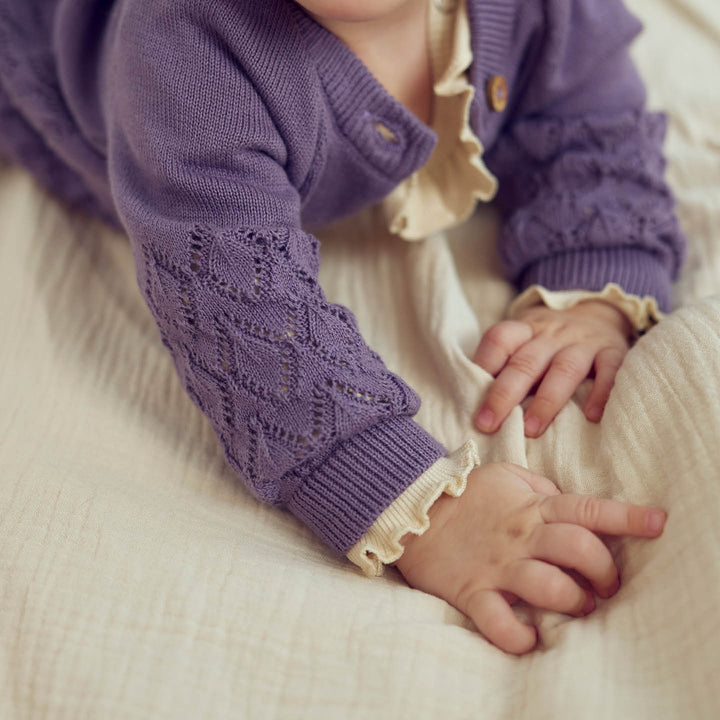 KNIT LEAF strikket cardigan