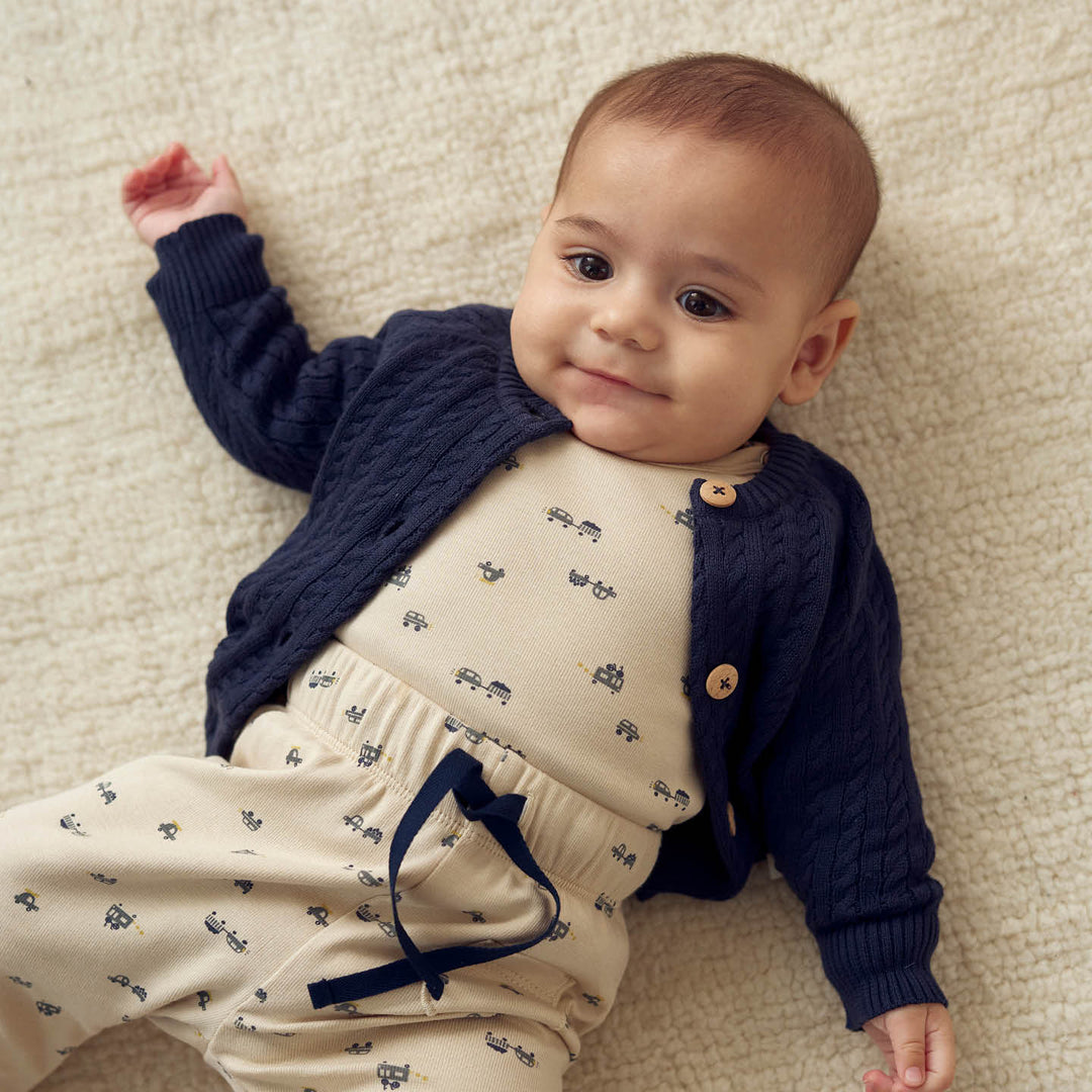 KNIT kabel strikket cardigan