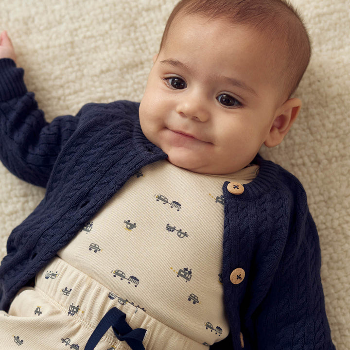 KNIT kabel strikket cardigan