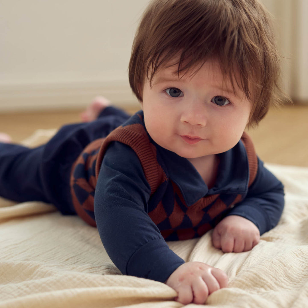 HARLEQUIN KNIT strikvest
