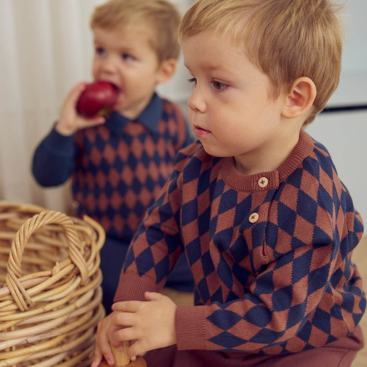 HARLEQUIN KNIT striktrøje