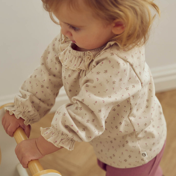ASTER rib flæsekrave bluse