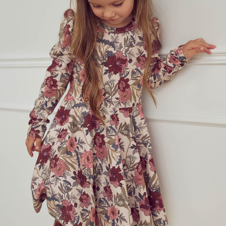 BLISS swing kjole med blomsterprint