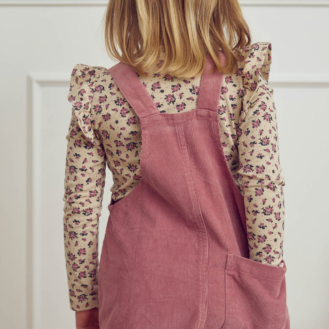 ZINNA blomsterprintet bluse med flæser
