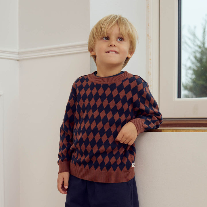 HARLEQUIN KNIT striktrøje