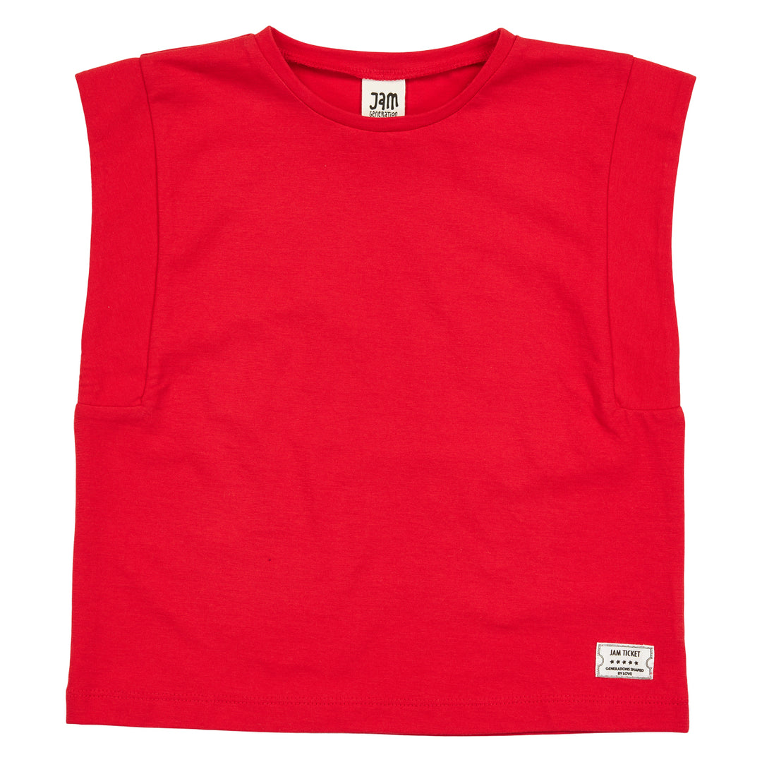 SINGLE JERSEY ærmeløs top