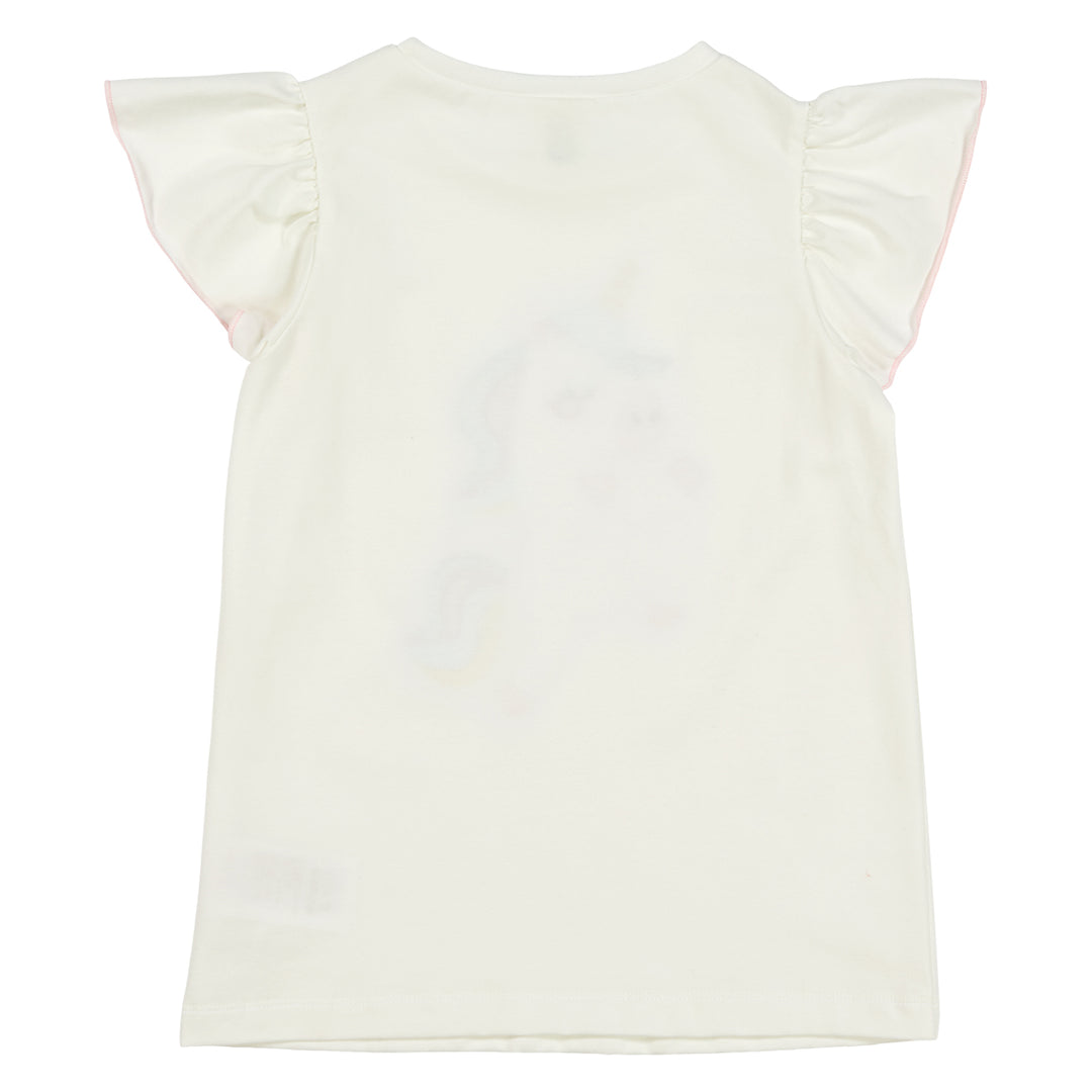 ENHJØRNING T-shirt med flæser