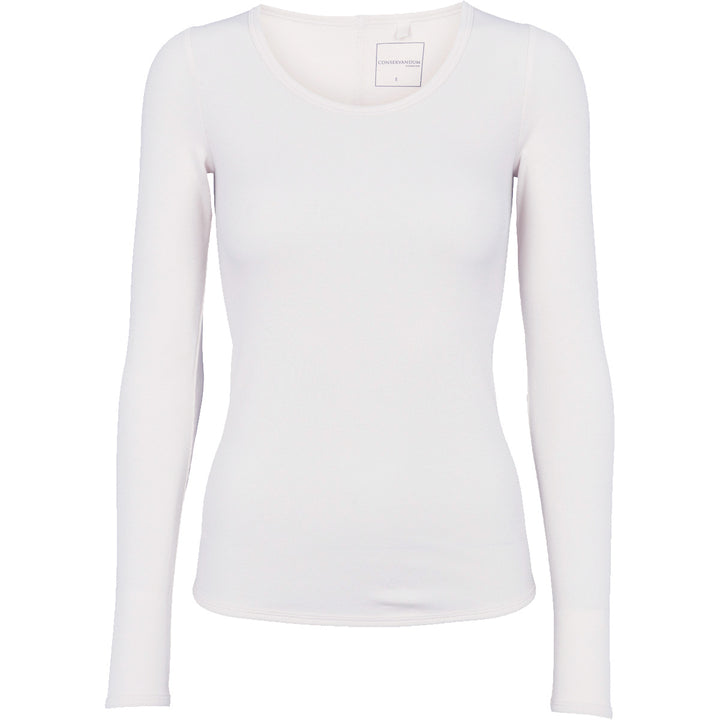 CALM RIB langærmet bluse