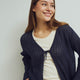 KNIT strikket cardigan med bindebånd