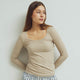 MELLOW tencel langærmet bluse