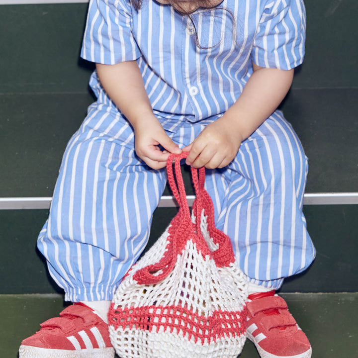 POPLIN STRIPE volume bukser