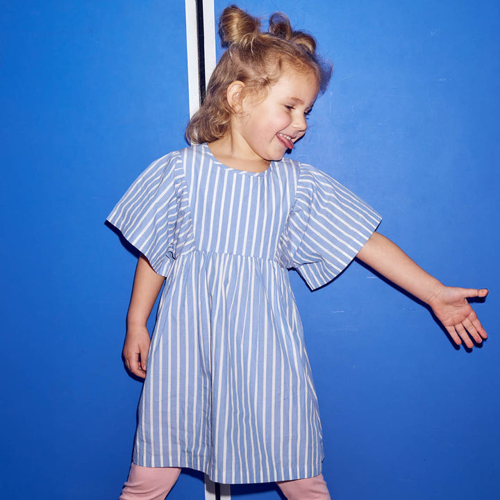 POPLIN STRIPE kjole