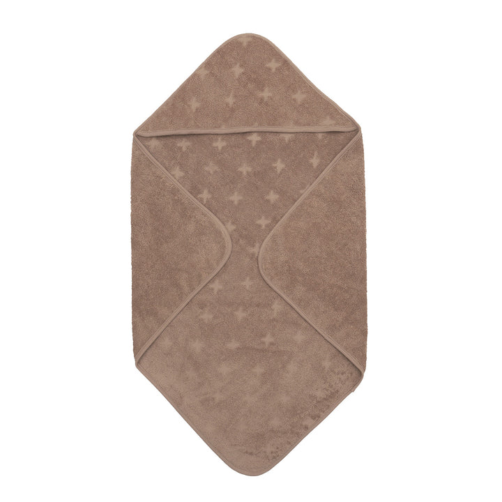 Badeslag med hætte i økologisk bomuld 70x70 cm