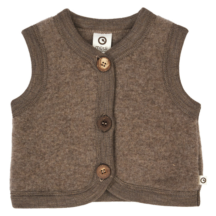 WOOLLY vest i merinould fleece