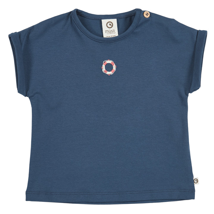 SEERSUCKER T-shirt med redningskrans