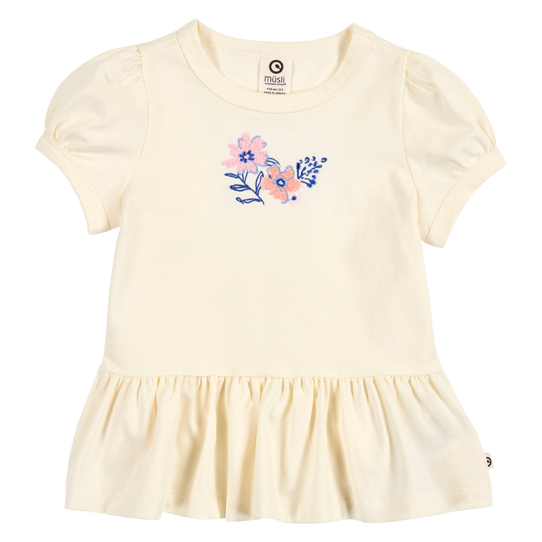 PRIMROSE peplum top med blomster