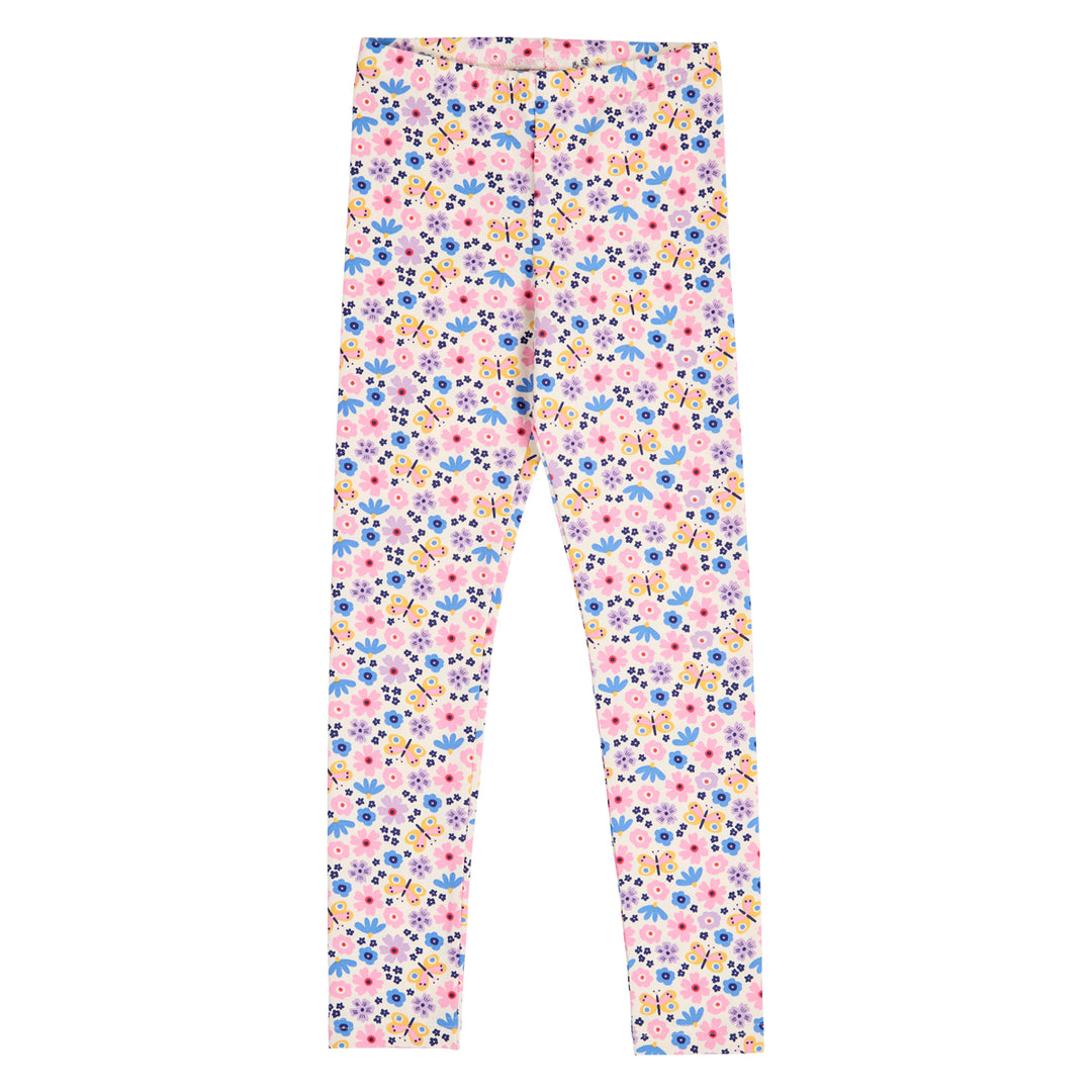 FLOWER leggings med blomsterprint