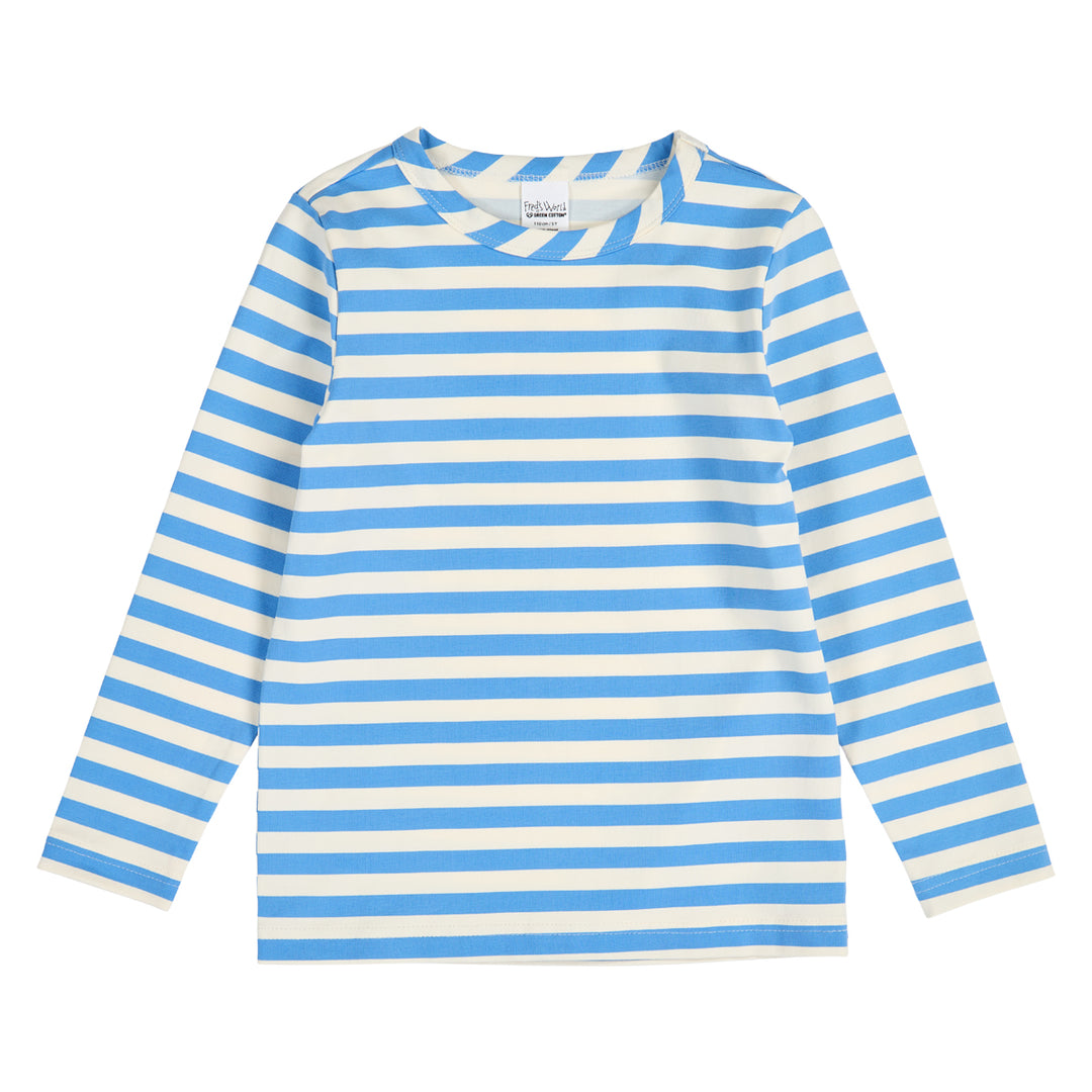 STRIPE bluse med lange ærmer