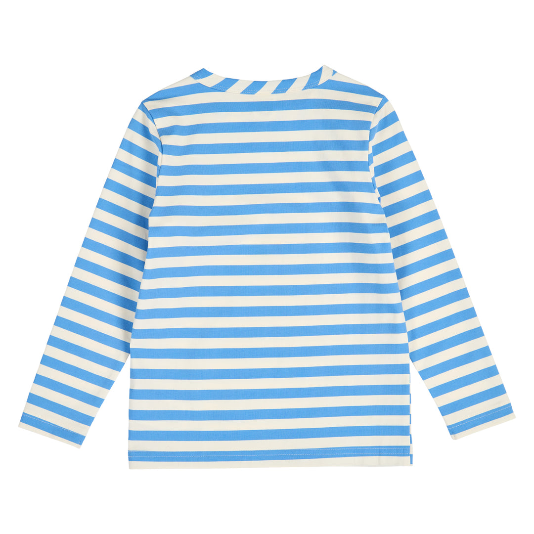 STRIPE bluse med lange ærmer