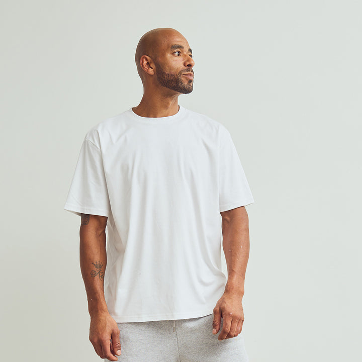 Box fit T-shirt med rund hals