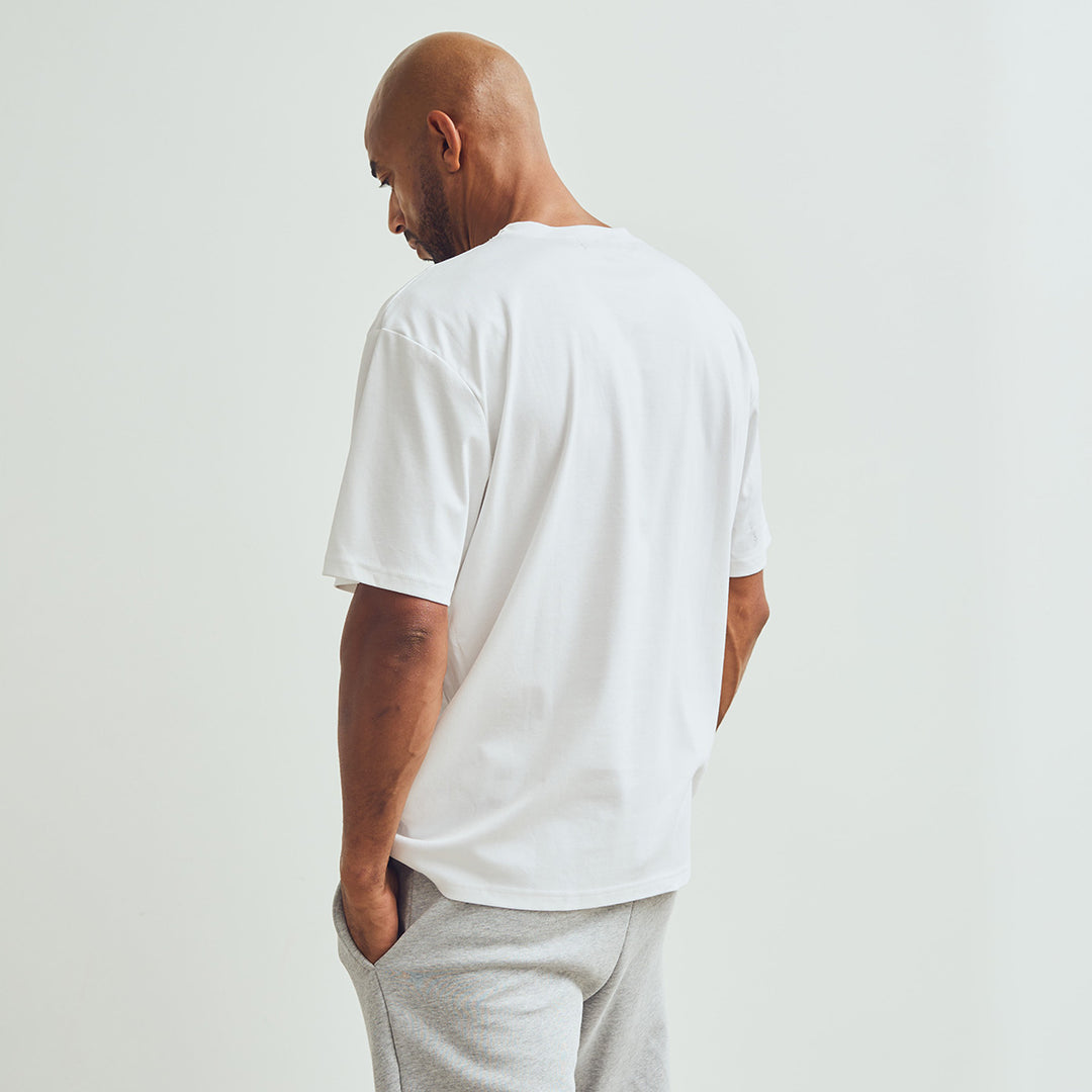 Box fit T-shirt med rund hals