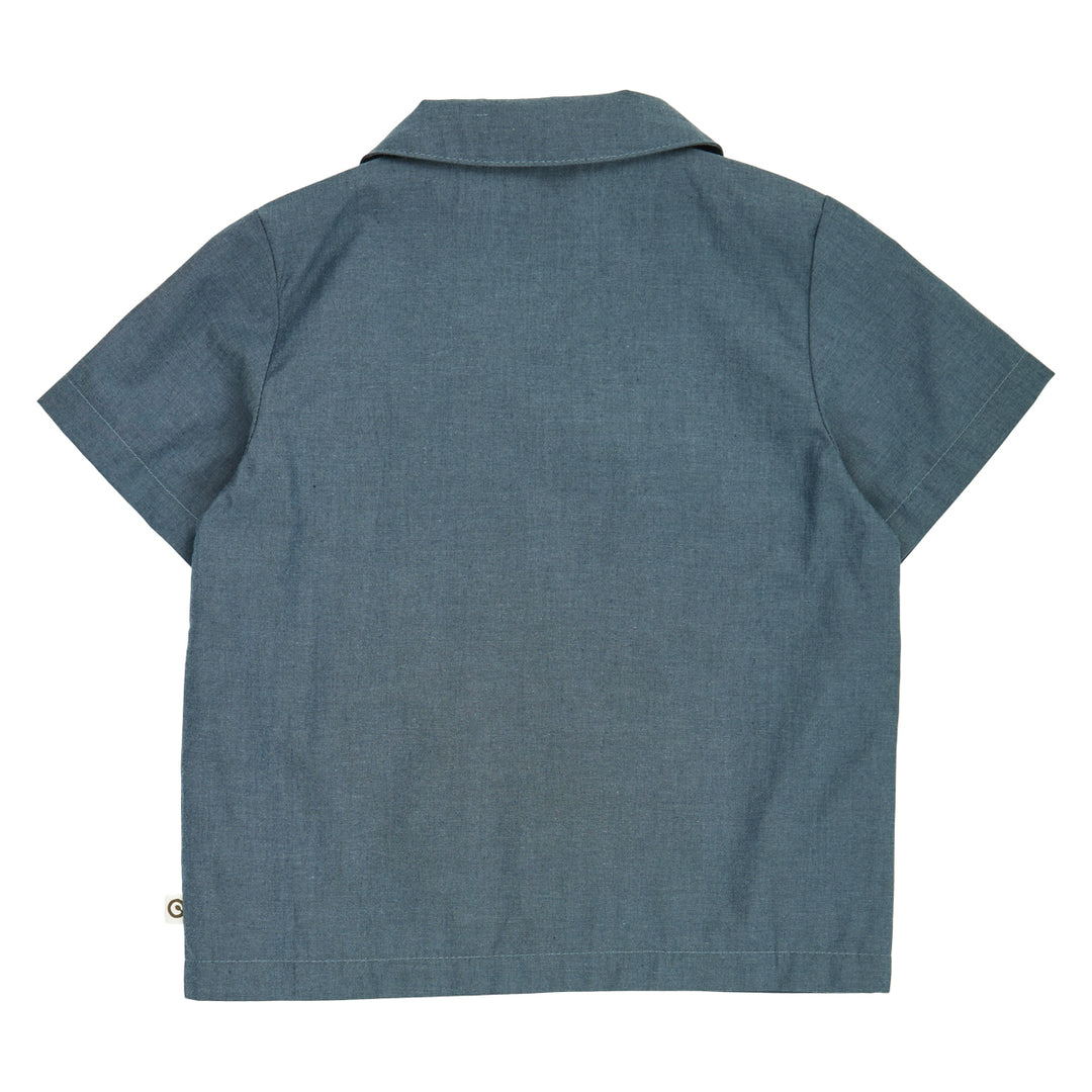 CHAMBRAY kortærmet skjorte