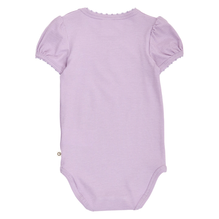 MELLOW tencel picot kortærmet body