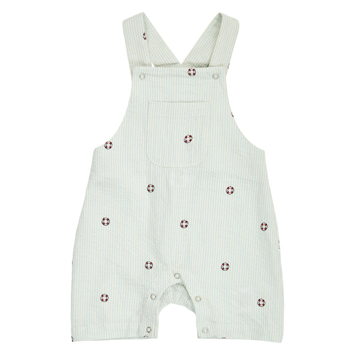 SEERSUCKER stribede overalls