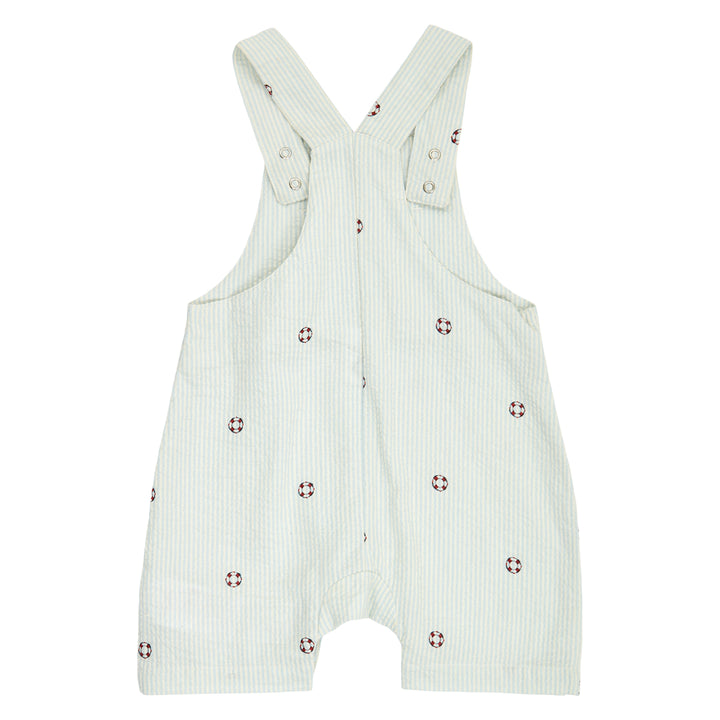 SEERSUCKER stribede overalls