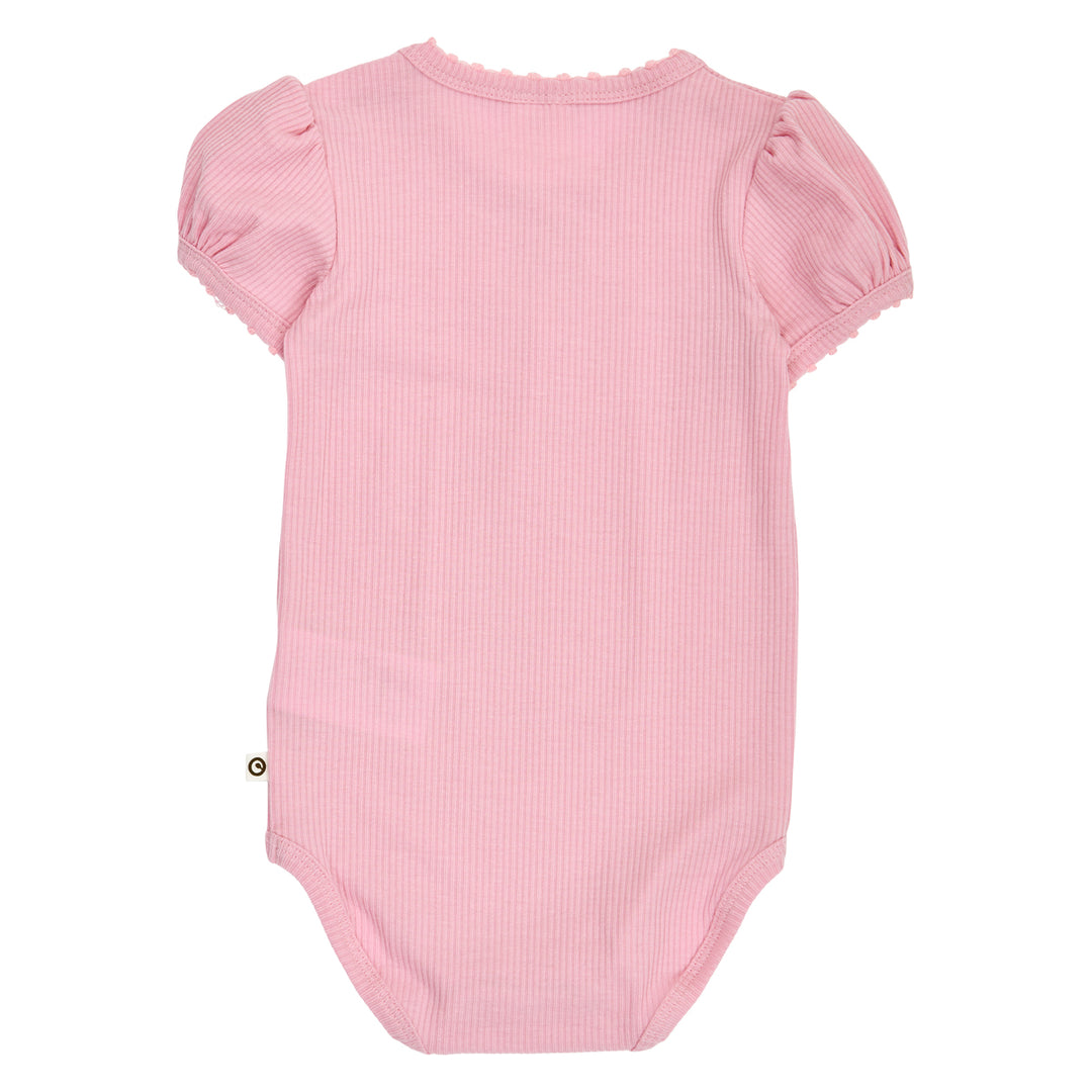 MELLOW tencel picot kortærmet body