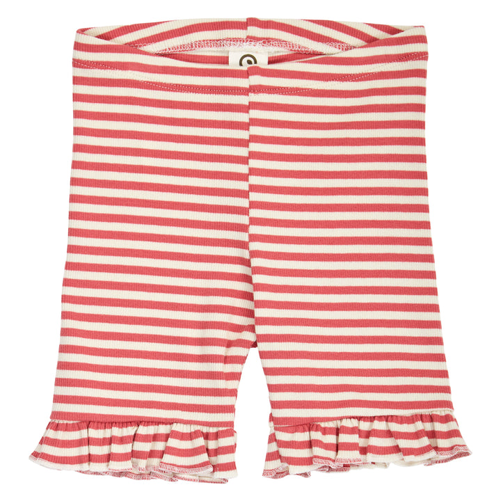 RIB STRIPE tights med flæser