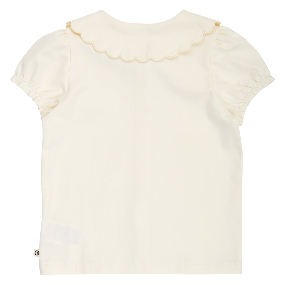 COZY ME skjortebluse med pufærmer