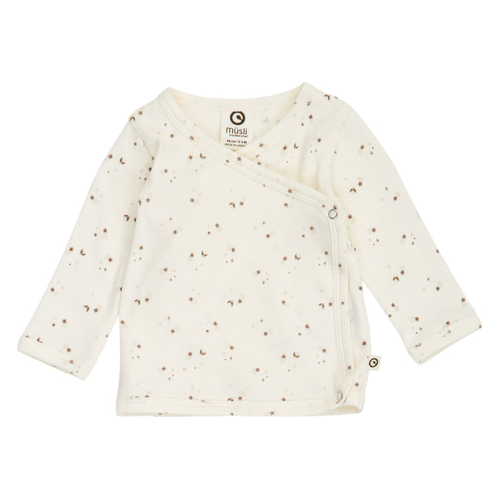 SPARKLE rib cardigan med krydslukning