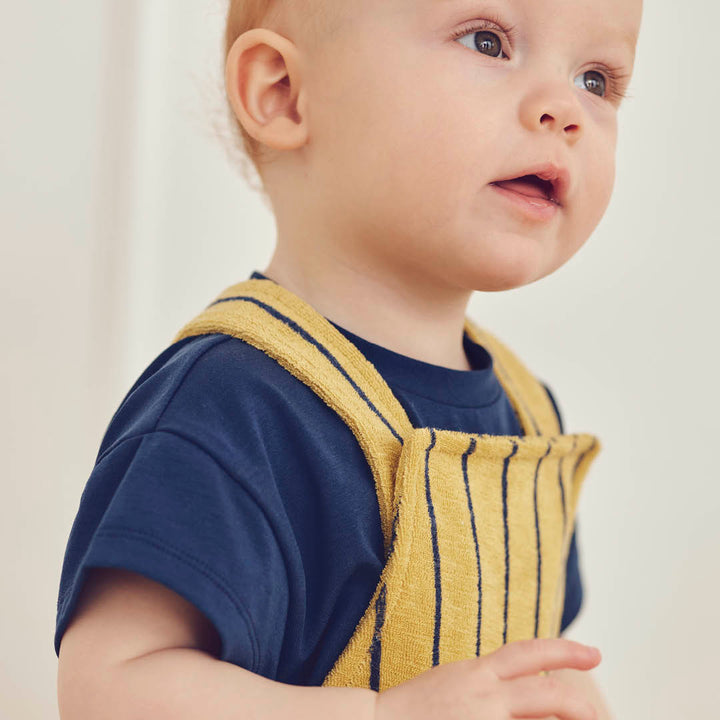 TERRY STRIPE overalls i frotté