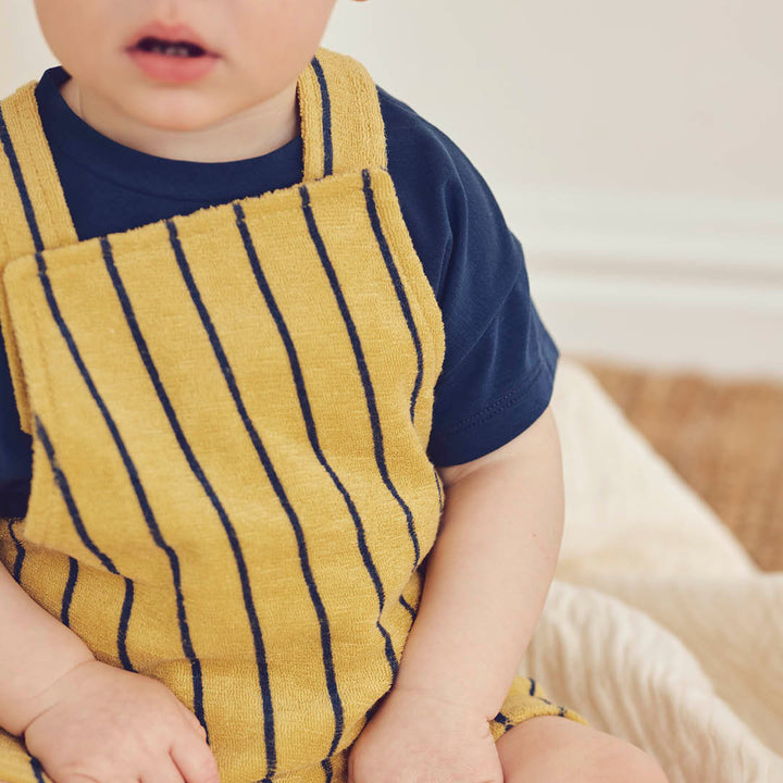 TERRY STRIPE overalls i frotté
