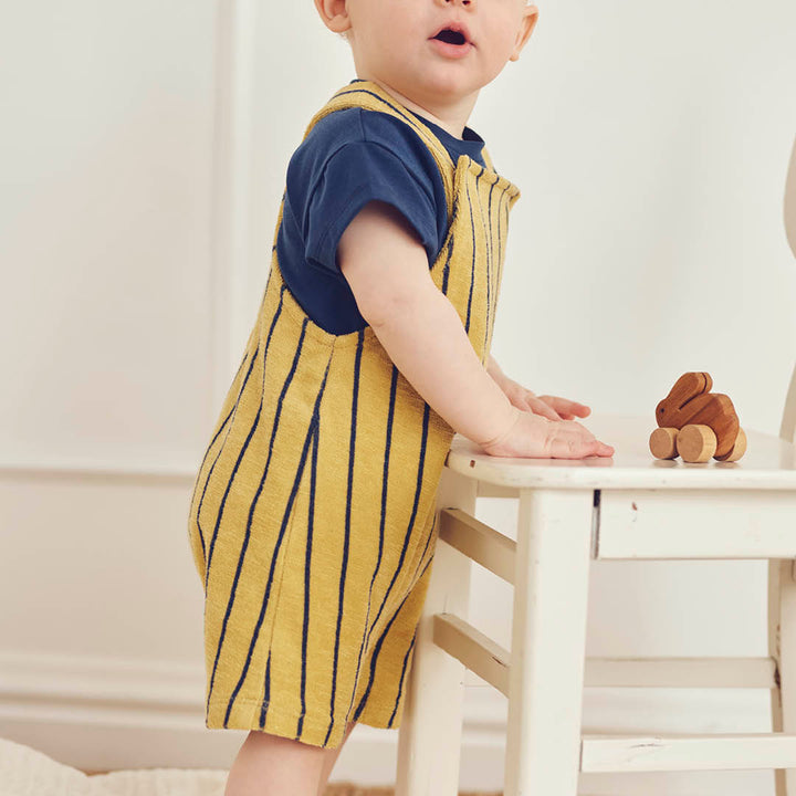 TERRY STRIPE overalls i frotté