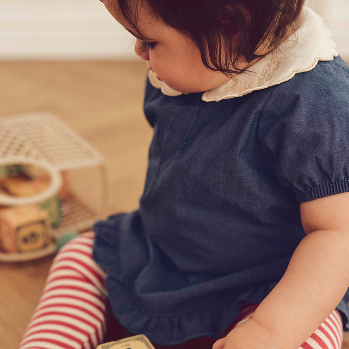 CHAMBRAY pufærme top