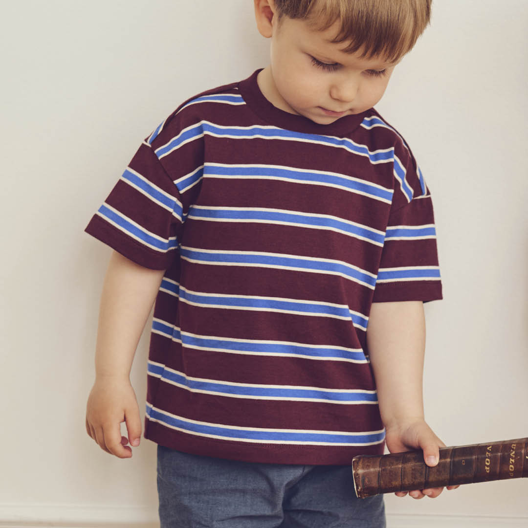 CLUBHOUSE stribet T-shirt