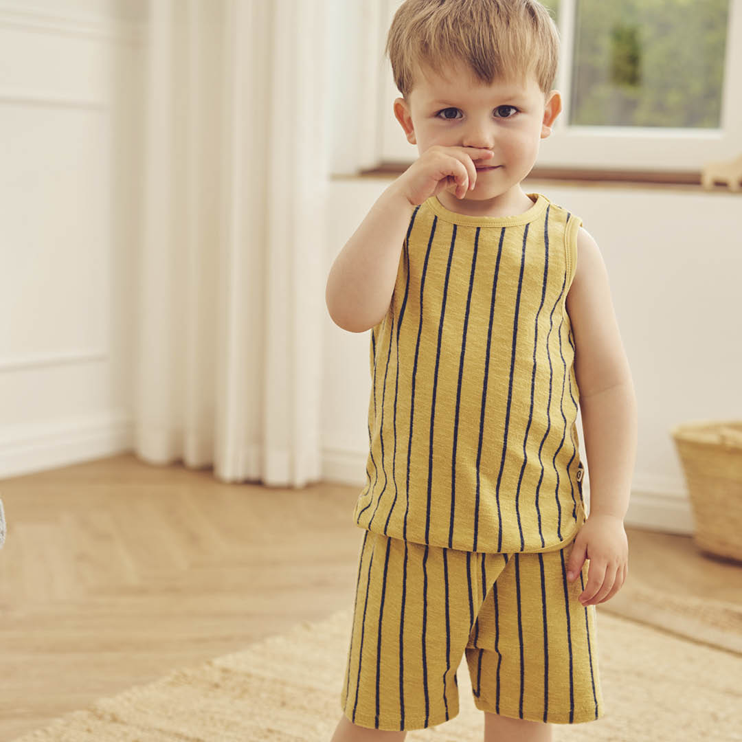 TERRY STRIPE tanktop i frotté