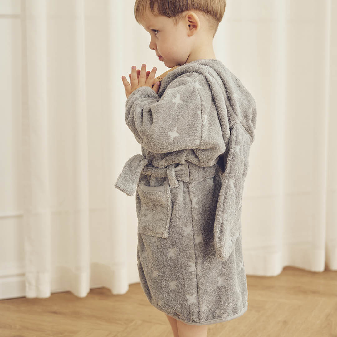 Badekåbe med ører str. 80/86-104/110