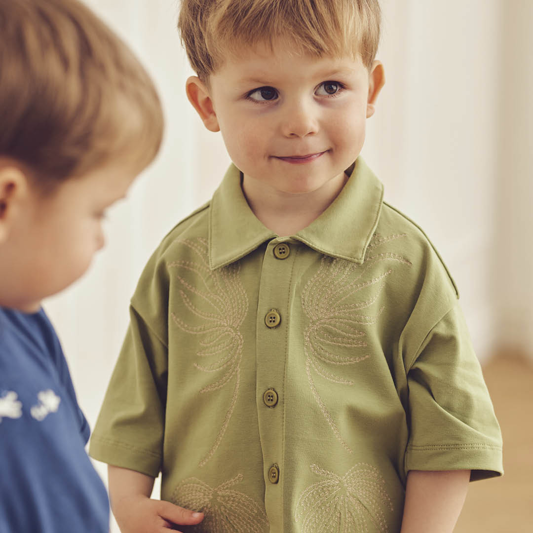 NATURES IMPRINT strik skjorte