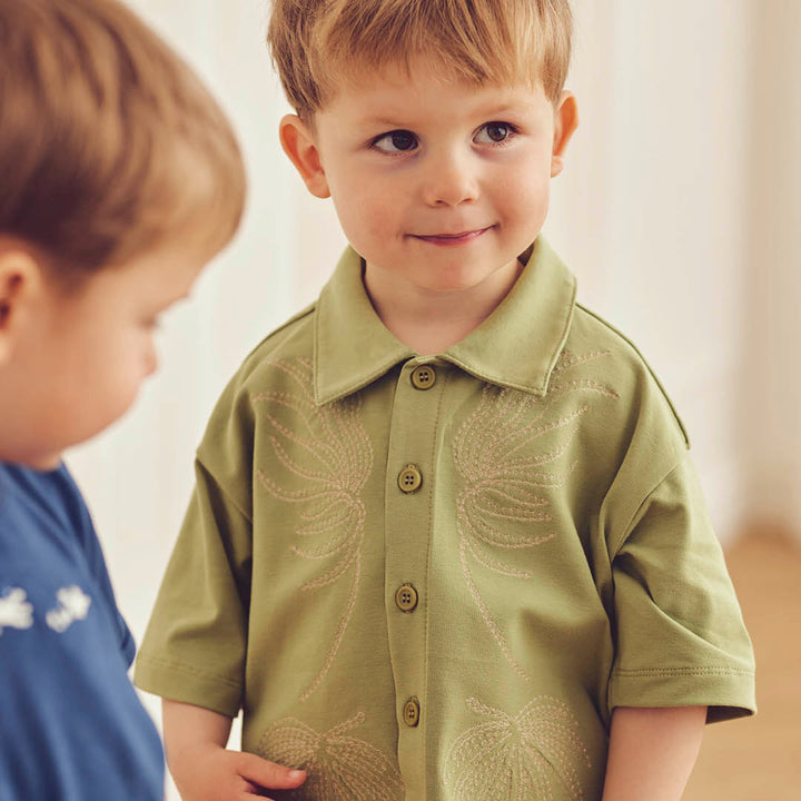 NATURES IMPRINT strik skjorte