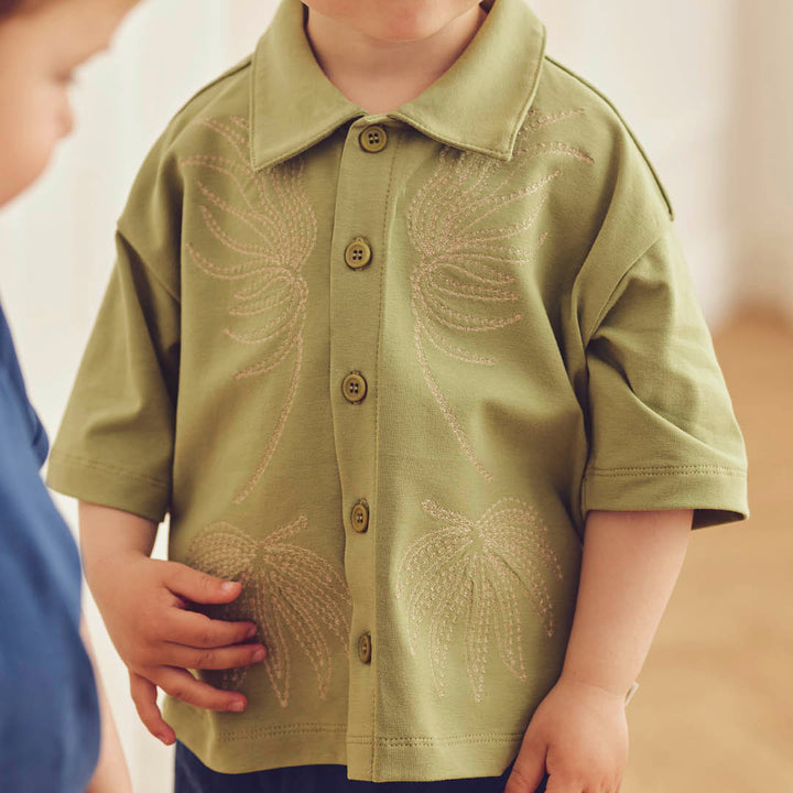 NATURES IMPRINT strik skjorte