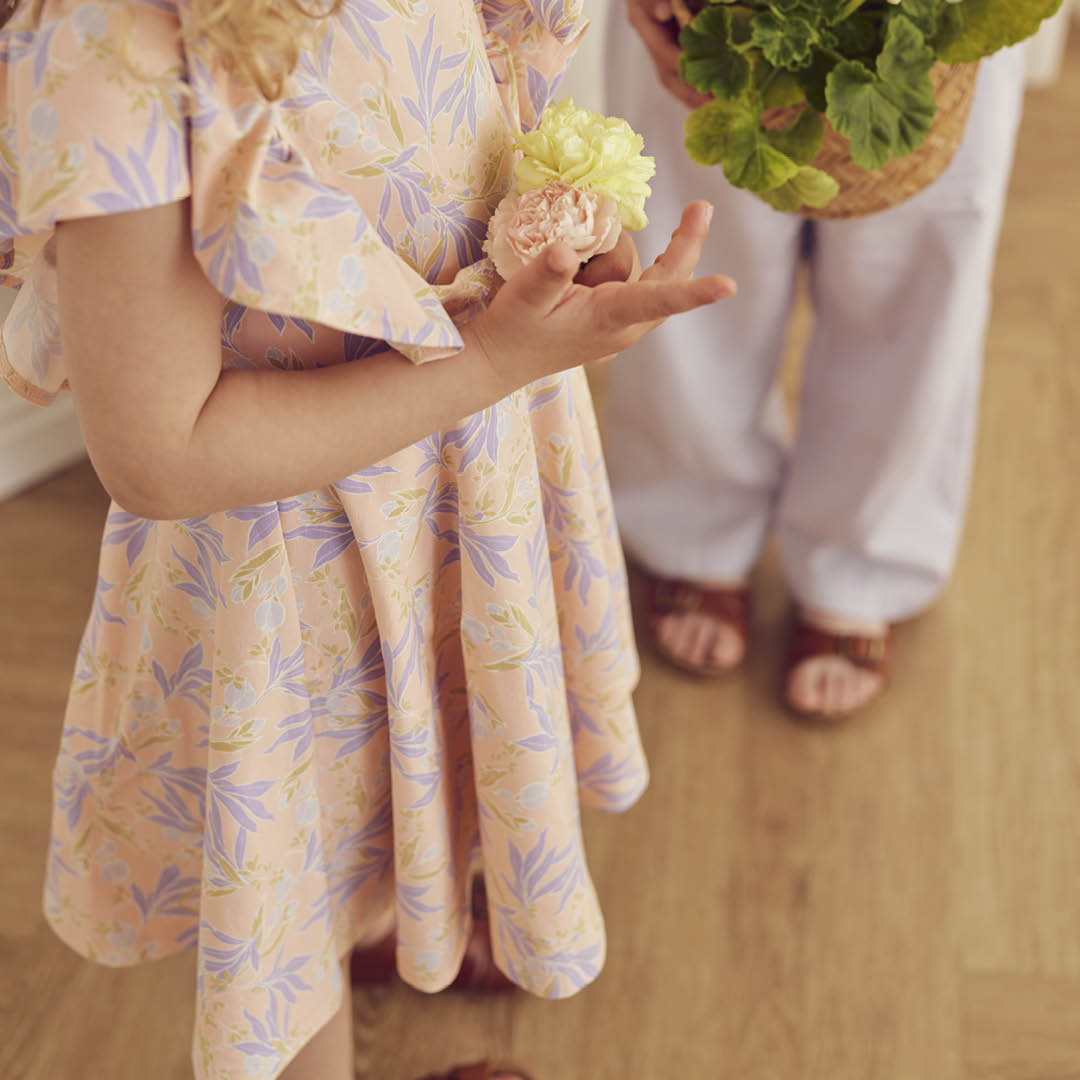 PEONY swing kjole med blomsterprint